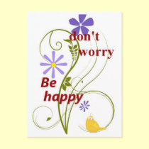 Don't Worry Postcard
