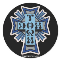 DonTown Sticker Round Blk