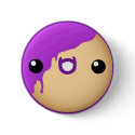 Donut Button Purple