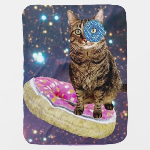 donut cat swaddle blanket Zazzle