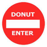 DONUT ENTER-sticker