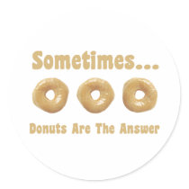 Donut Humor Stickers