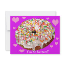 Donut Lovers Unite! invitations by TheCreatorsChoice Donut Lovers Unite! invitations