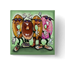 Donut Party Pinback Button