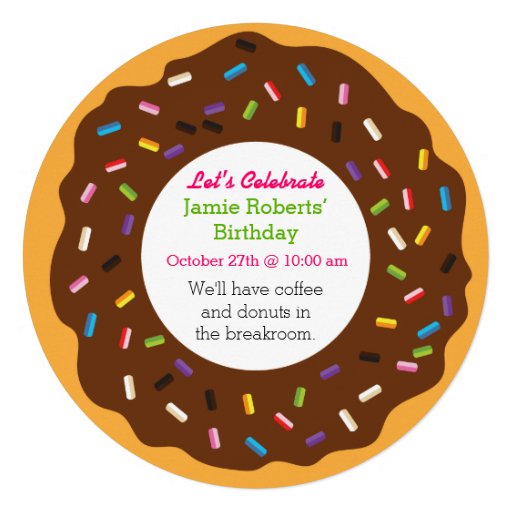 Donut Party Invites