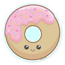 Donut Round Sticker