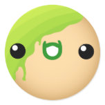 Donut Sticker Green