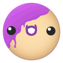 Donut Sticker Purple by InvisibleIndustries Donut Sticker Purple