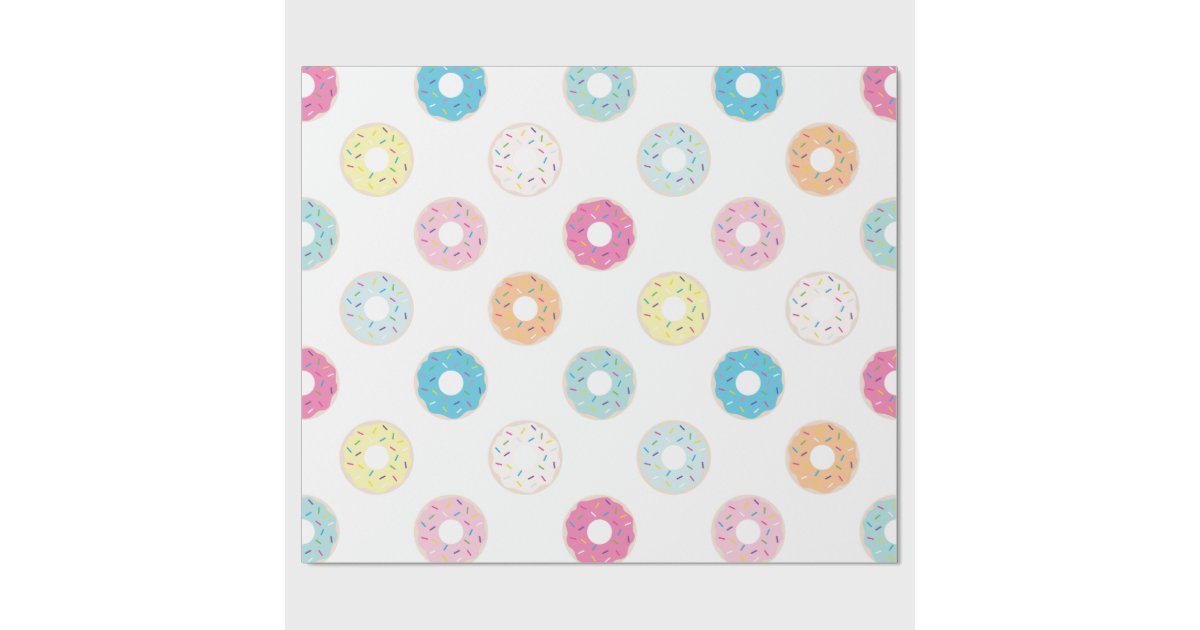 Donut Wrapping Paper Zazzle