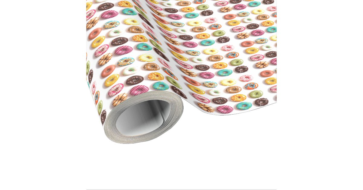 donut wrapping paper Zazzle