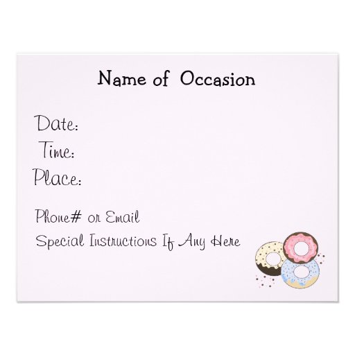 Donuts and Coffee Announcement