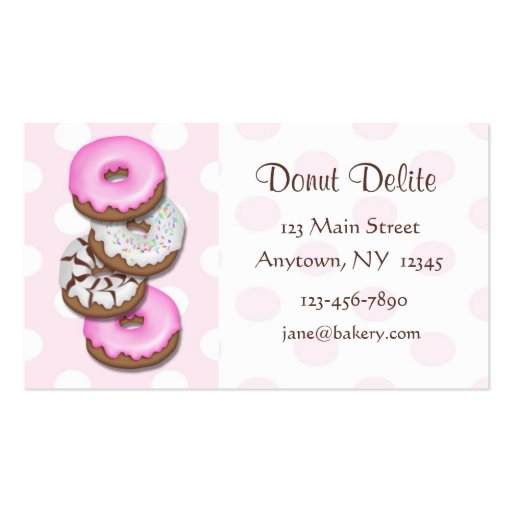 Donuts Business Card (front side)