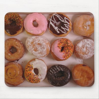 Donuts!!! Mouse Mat by Jack_of_Arts