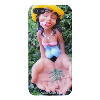 Doobie Doobie Do-Doll smoking blunt, offering weed Cover For iPhone 5/5S