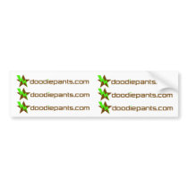 DoodiePants.com 6 Sticker Sheet bumper stickers