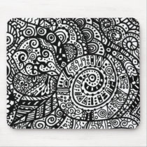 Doodle 02 mousepads by karanta Doodle 02 mousepads