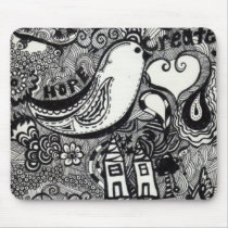 Doodle Bird mousepads by shaksy Doodle Bird mousepads