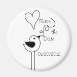 Doodle Bird-Save the Date Magnet
