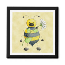 Doodle Bug Bumble Bee Magnet by 13BlackCatsDesigns Doodle Bug Bumble Bee Magnet
