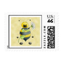 Doodle Bug Bumble Bee Postage Stamp