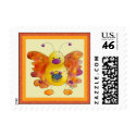 Doodle Bug Butterfly Postage Stamp