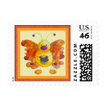 Doodle Bug Butterfly Postage Stamp