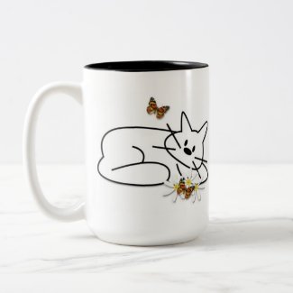 Doodle Cats Personalized Mugs and Drinkware