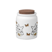 Doodle Cat Candy Dish