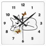 Doodle Cat Clocks