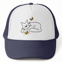 Doodle Cat Mesh Hat
