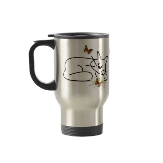 Doodle Cat mug