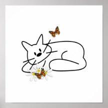 Doodle Cat Print