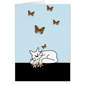 Doodle Cat Stationery Note Card