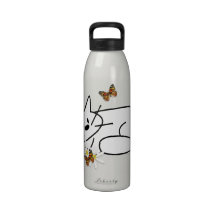 Doodle Cat Water Bottle
