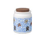 Doodle Dog Treat Jar Candy Dish