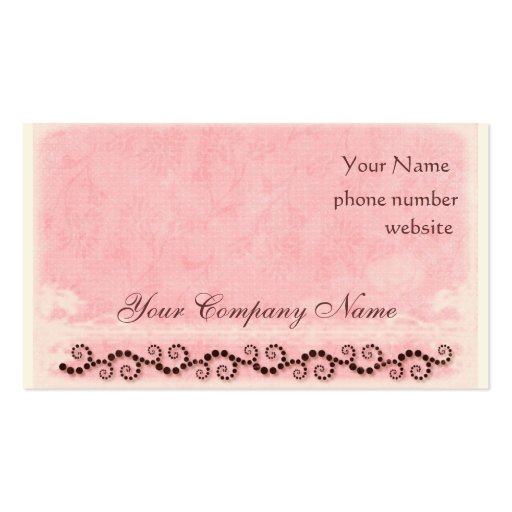 Doodle Dreams Business Card Template (front side)