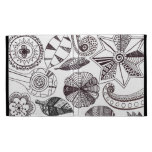 doodle flowers iPad cases