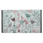 doodle flowers iPad folio case