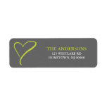 Doodle Heart Address Labels