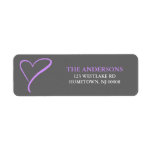 Doodle Heart Address Labels