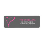 Doodle Heart Address Labels