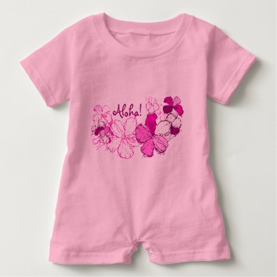 Doodle Hibiscus Hawaiian Aloha T-shirts