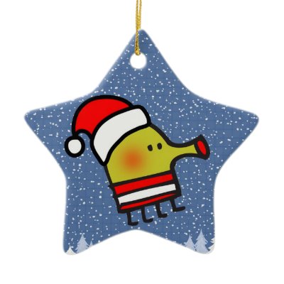 Doodle Jump Christmas Star Christmas Ornaments