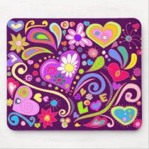 doodle love mousepads