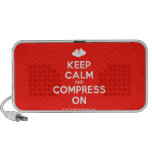 [Two hearts] keep calm and compress on  Doodle Speakers