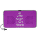 [Crown] keep calm and love bieber  Doodle Speakers
