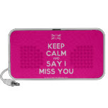 [UK Flag] keep calm and say i miss you  Doodle Speakers
