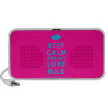 [Two hearts] keep calm and let love rule  Doodle Speakers