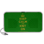 [Knitting crown] keep calm and knit on  Doodle Speakers