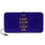 [UK Flag] keep calm and talk on  Doodle Speakers